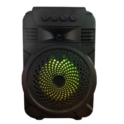 Original Super Bass Portable Bluetooth Speaker with Mic BT-1431 (4 inch) Wireless Bluetooth Speaker with LED Light TWS Link+ bluetooth speaker TF/USB/FM Radio/AUX/LED/MIC/BT Speaker Karaoke System Wireless Bluetooth Speaker